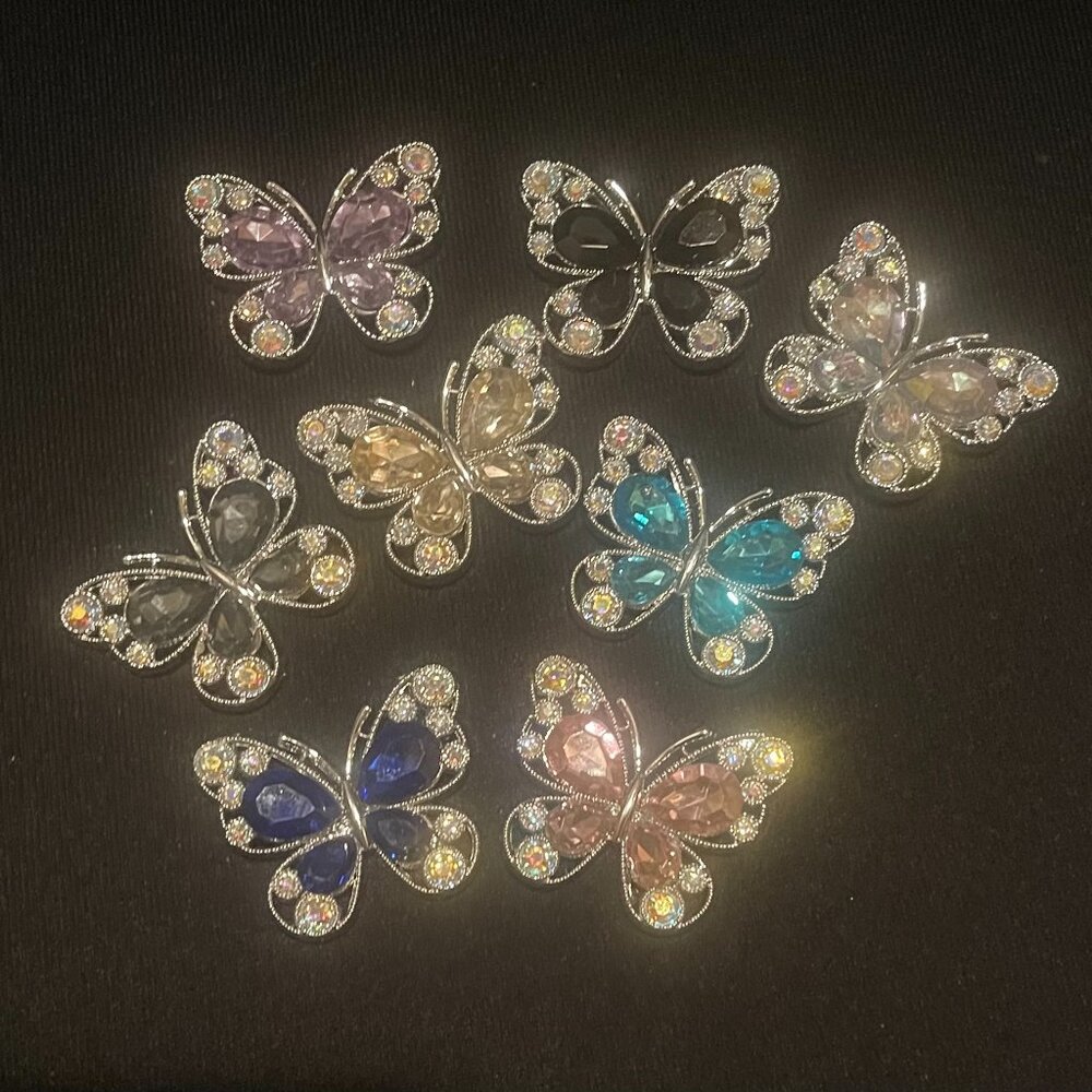 RESIN BUTTERFLY BEADS